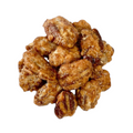 Jersey Boys Jerky Butter Toffee Pecans with a golden caramelized coating and crunchy roasted texture