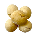 Jersey Boys Jerky golden brown, round oyster crackers with a crisp, baked texture perfect for soups and stews.
