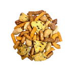 Jersey Boys Jerky Tony’s Tavern Treats snack mix with Cajun hot sticks, butter toasted nuts, and salted flax chips